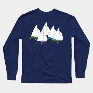 Thistle One-Design Sailboats Racing Long Sleeve T-Shirt